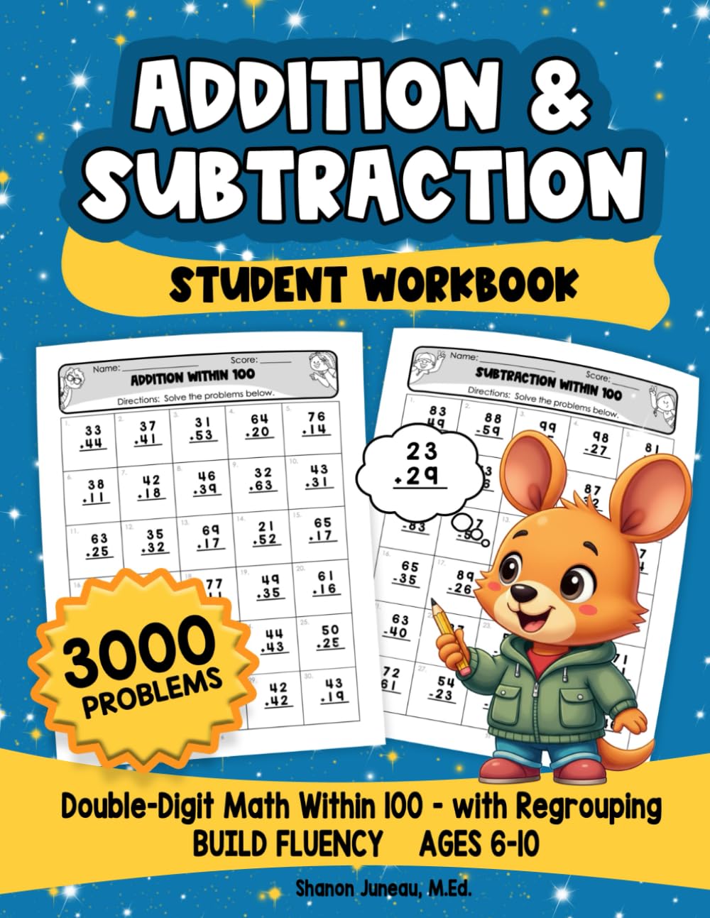 Second Grade Addition and Subtraction up to 100 Math Addition and Subtraction fluency: Practice Math 2nd Grade Double...