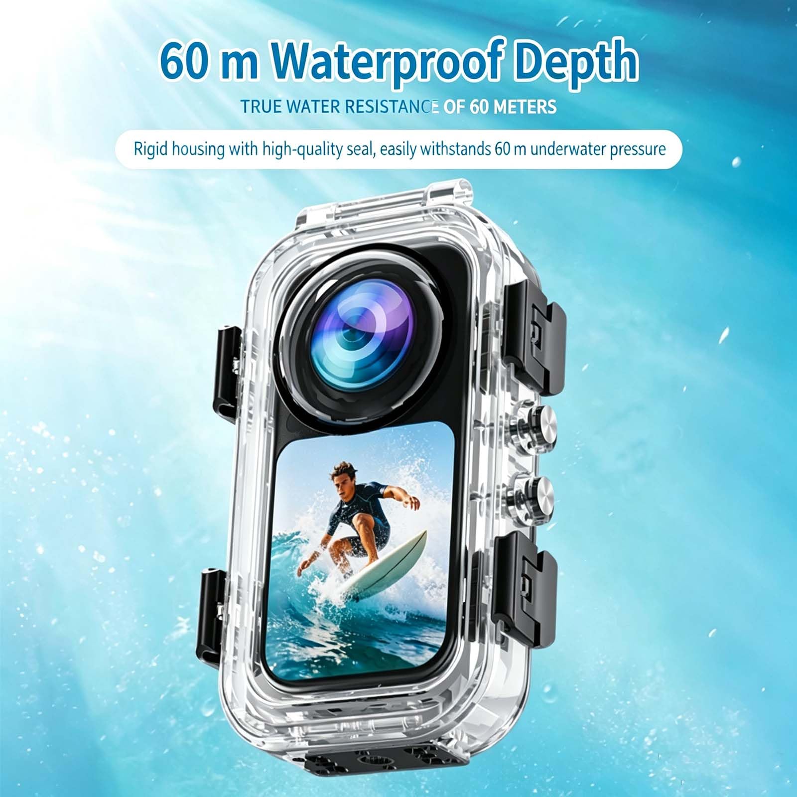 Carcasa sumergible impermeable para Insta360 X6 carcasa de liberación rápida