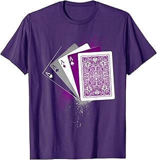 Asexuality Flag Funny Ace Queer Playing Cards Demi Asexual T-Shirt