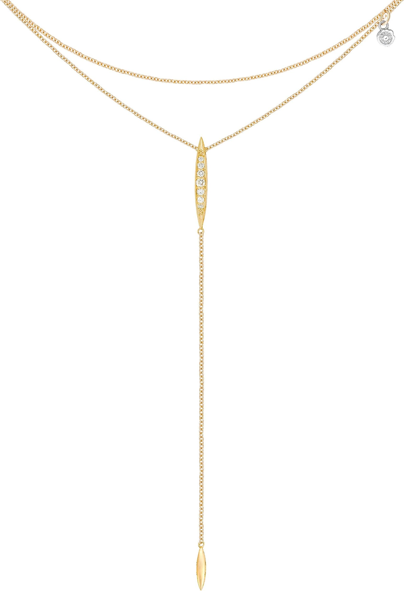 Tacori SN214Y The Ivy Lane 18K Yellow Gold Diamond Lariat Necklace (0.11 cttw, H-I Color, I2-I3 Clarity)