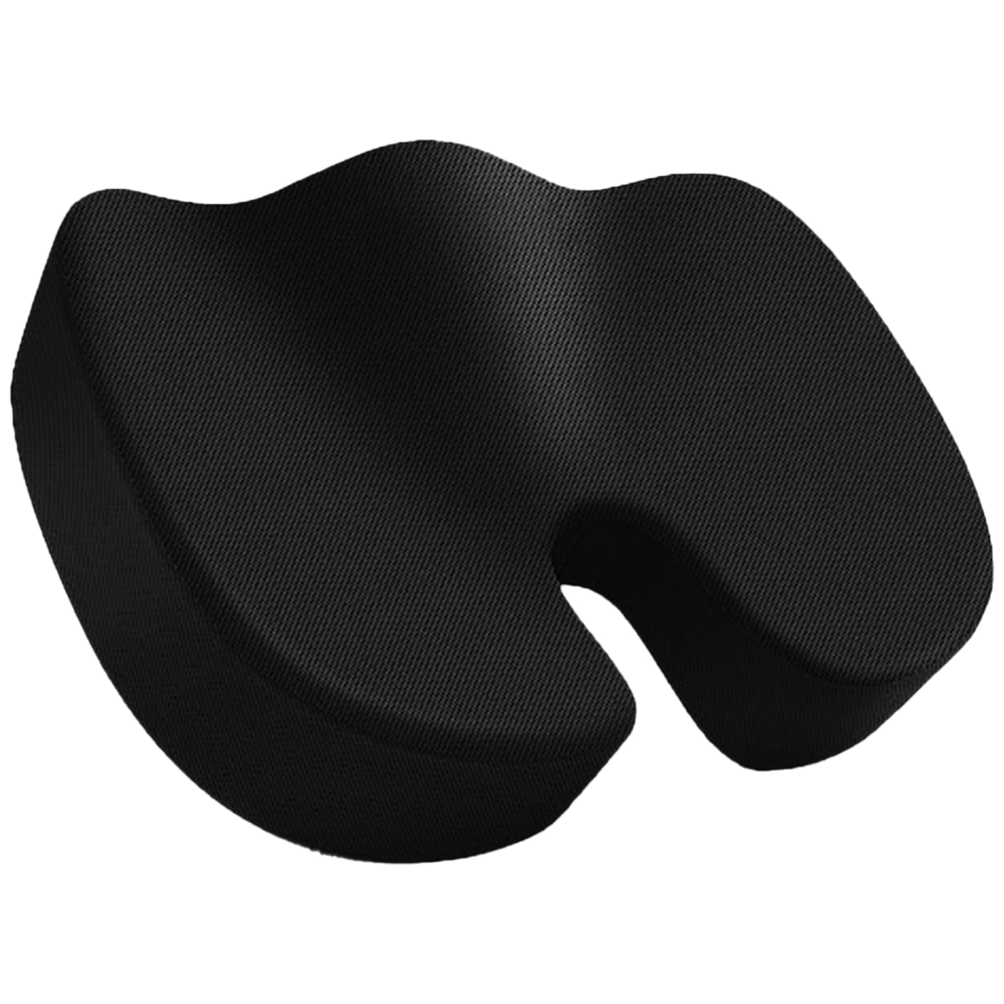 Billebon Memory Foam Coccyx Seat Cushion for Tailbone, Sciatica, Lower Back Pain Relief Hip Support Pillow Contoured Cushion for Office/Home Chair, Wheelchair