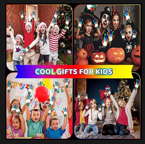 Miniatura 4 de ENERKIDI LED Gloves 2pair Light Up Gloves for Kids Gifts for 3 4 5 6 7 8 Year Old Boys Birthdays Christmas Toys for Boys