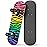Rude Boyz 17 Micro Complete Skateboard | Maple Wood | ABEC 7 Bearings | Double Kick Concave Deck | Kids Skateboard, Ideal Toddler Cruiser Ages 2-5