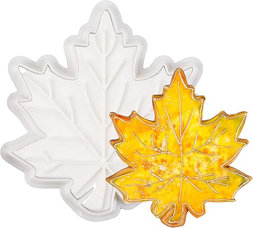 Miniatura 7 de Flycalf Cortador de galletas de calabaza con sellos de émbolo, accesorios de horneado de ácido poliláctico para vacaciones, moldes de corte, regalos