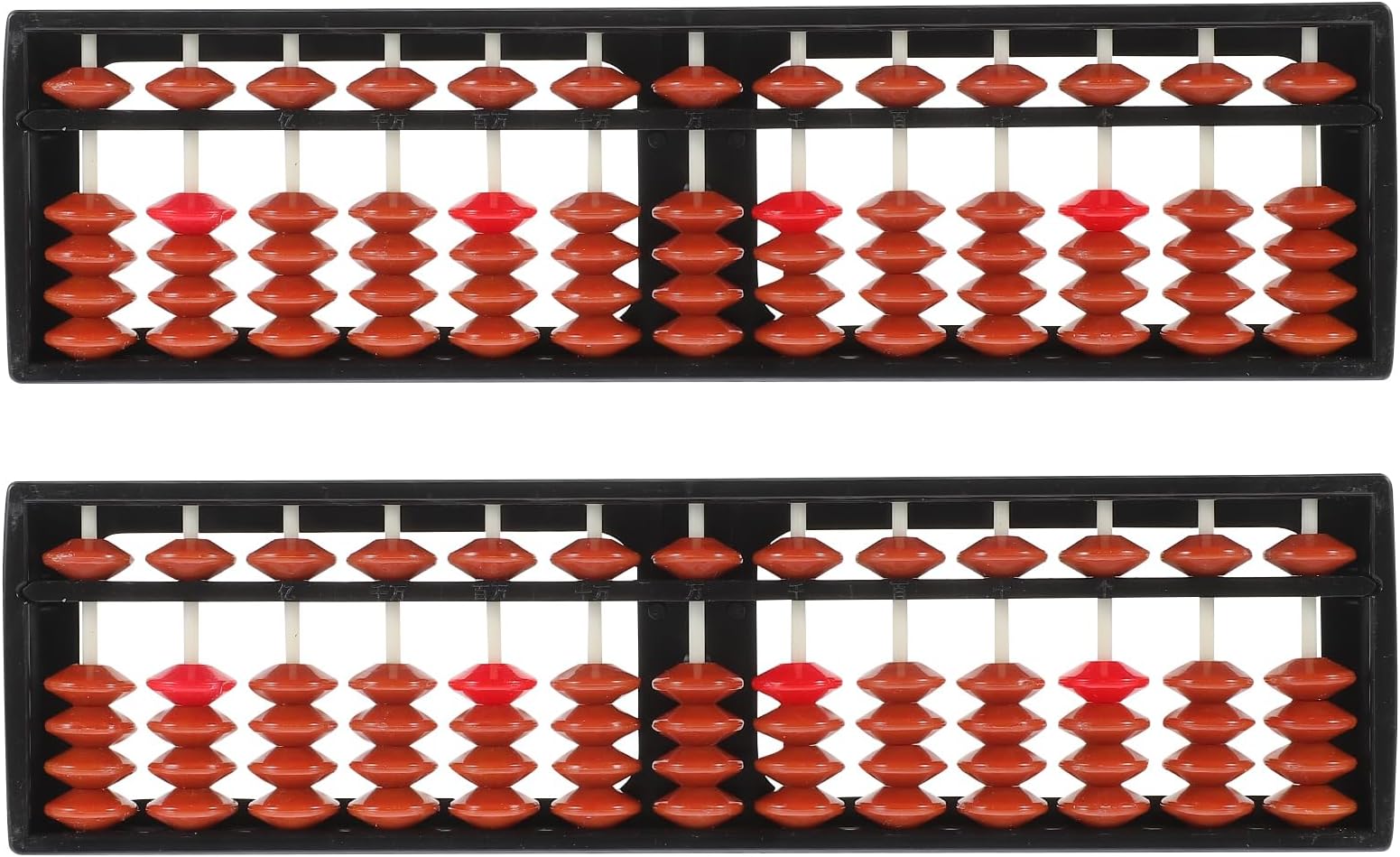 Toddmomy Kid Abacus 2-Pack Educational Arithmetic Calculating Tool Lightweight 8.66 Inch Student Counting Toy for Early Math Skills Development