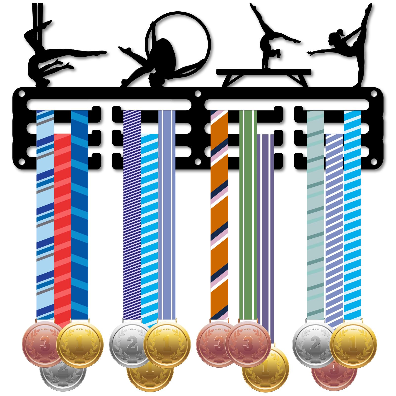 CREATCABIN Soporte para Medallas de Atletismo, Soporte para Exhibición de Medallas, Marco de Pared, Atletismo, Corredores, s Deportivas, Cintas, Soporte para Colgar, Ganchos Pequeños para Correr En la — view 8