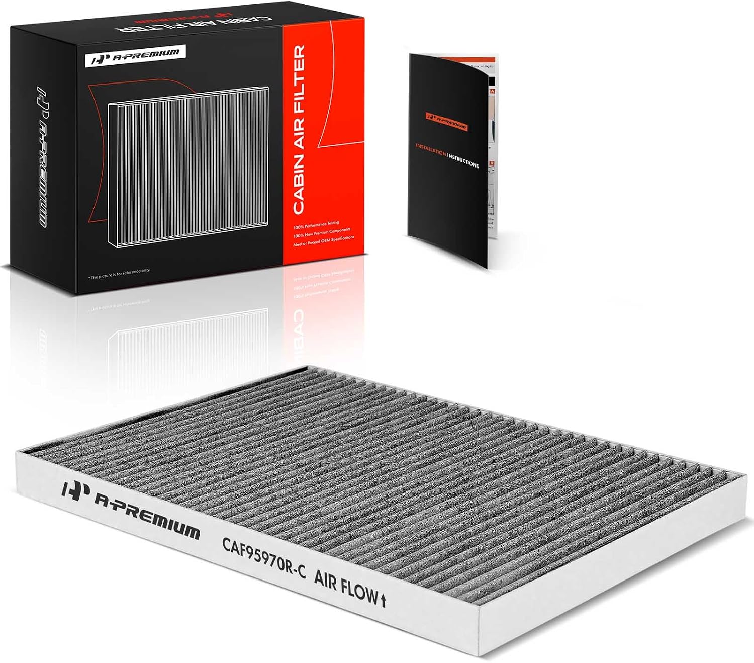 A-Premium Cabin Air Filter with Activated Carbon Compatible with Dodge Grand Caravan 2001-2007 & Chrysler Pacifica 2004-2008, Town & Country 2001-2007, Voyager 2000-2003, Grand Voyager 2000