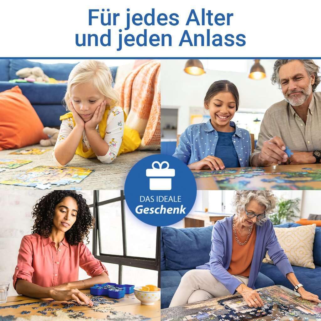 Ravensburger, Puzzle 3000 pezzi, Puzzle per Adulti, Animali, Tigri nella Laguna, Giungla, Relax, Puzzle classici, Stampa alta qualità
