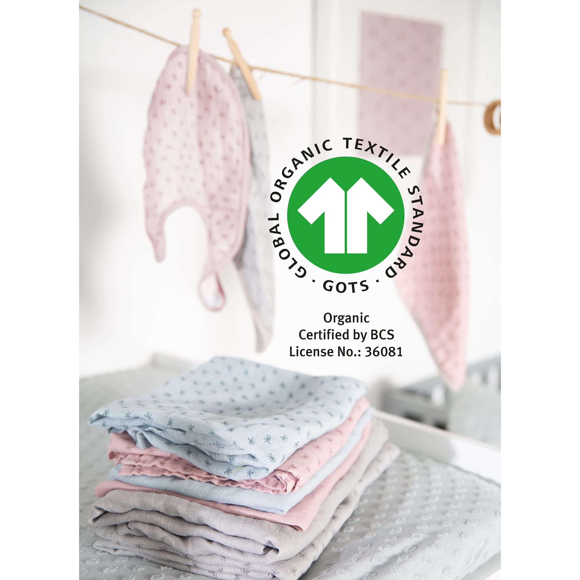 roba Set Regalo Baby Essentials Lil Planet - 3 Bavaglini in Jersey e Mussola - 1 Morbido DouDou - Panno Doppio Strato - 3 Lenzuolini - 80% Cotone e 20% Poliestere - Rosa