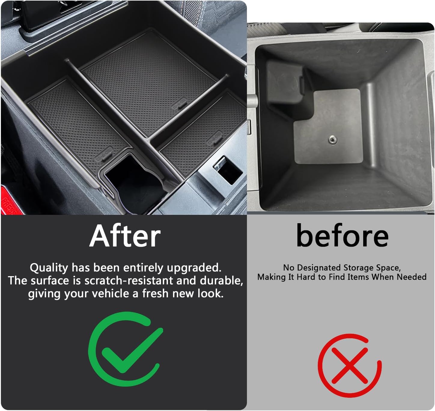 Center Console Organizer and Dashboard Storage Box for Frontier Pickup Truck 2022 2023 2024 2025 Storage Box Dash Phone Holder 2025 Frontier Truck Accessories