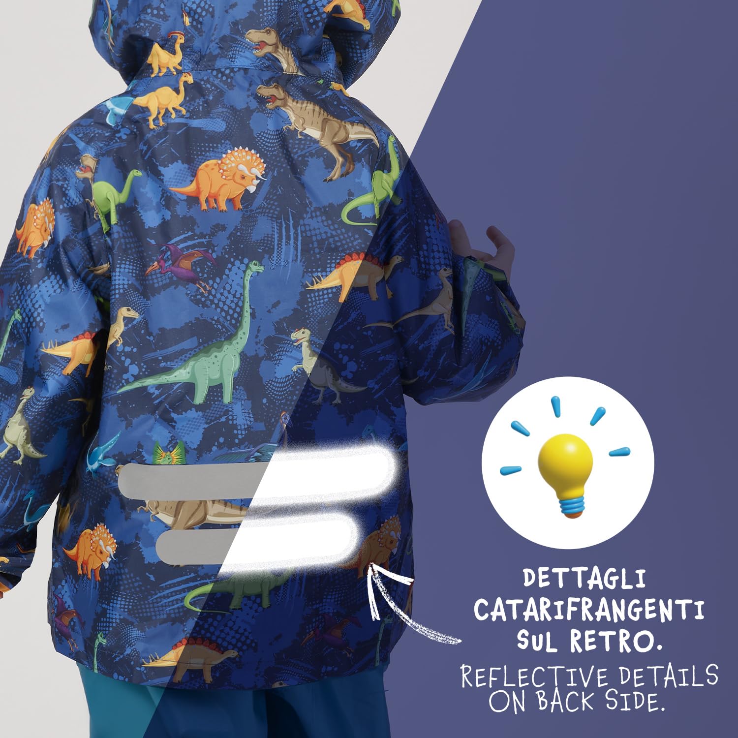 Veste Imperméable et Pantalon de Pluie Enfant - Combinaison de Pluie Légère 2 Pièce Fille Garçon - Manteaux Vetements Impermeable avec Capuche