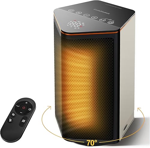 Calentadores de espacio para uso en interiores, calentador eléctrico portátil de 1500 W con termostato, oscilación de 70, 5 modos, temporizador de disponible en Yaxa Costa Rica