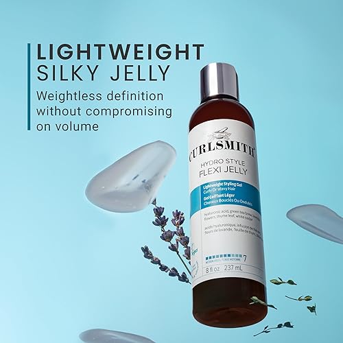 Miniatura 4 de CURLSMITH - Hydro Style Flexi-Jelly - Gel de definición vegano para cabello ondulado, rizado o enroscado (16 onzas líquidas)