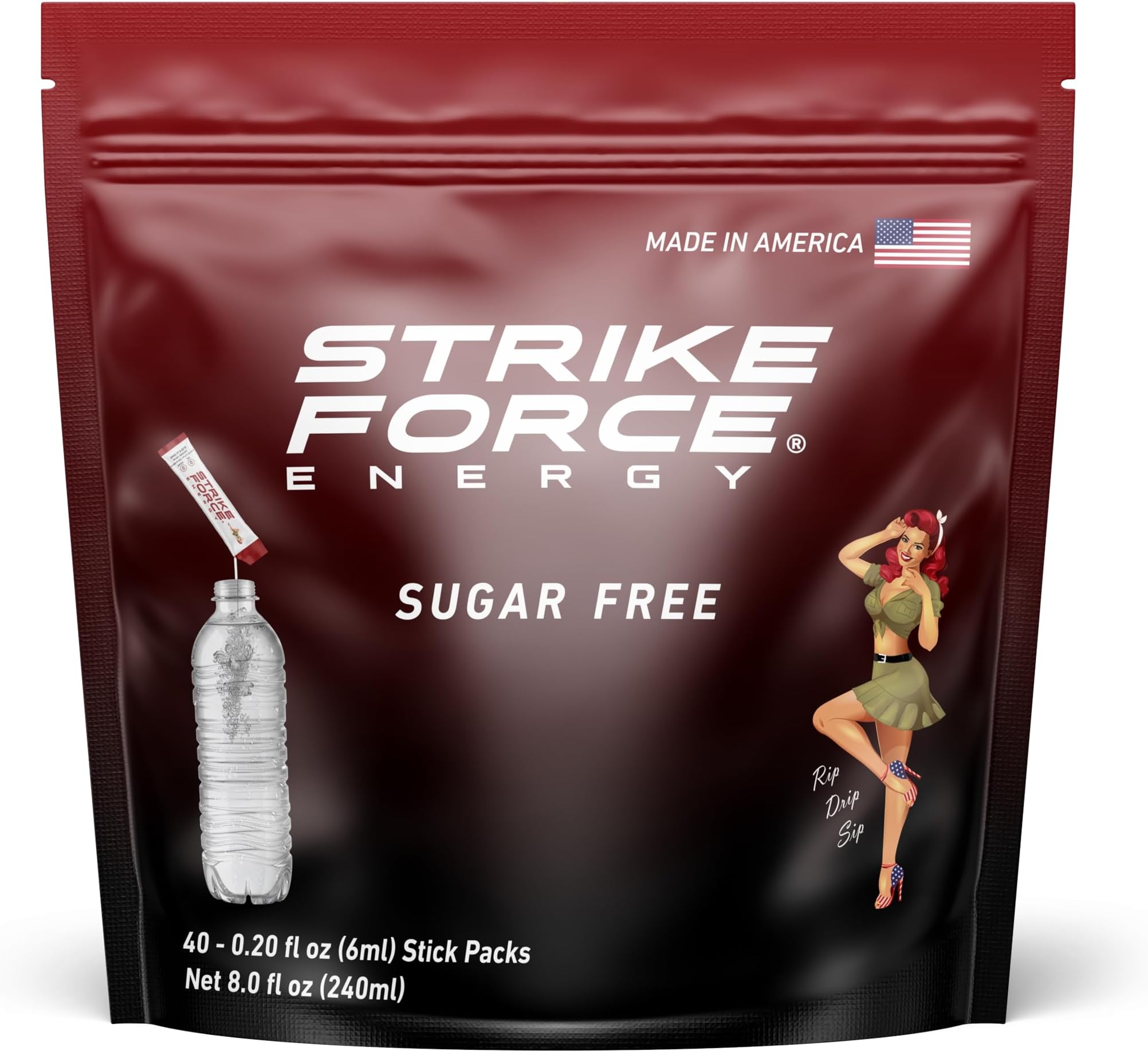 - Energy Drink Mix - Original Flavor - Natural Tasting Caffeine Drink - Turn Any Drink into a Healthy Energy Drink - Zero Calories, Keto Friendly, Sugar Free, Pre Workout (40 Liquid Packs)