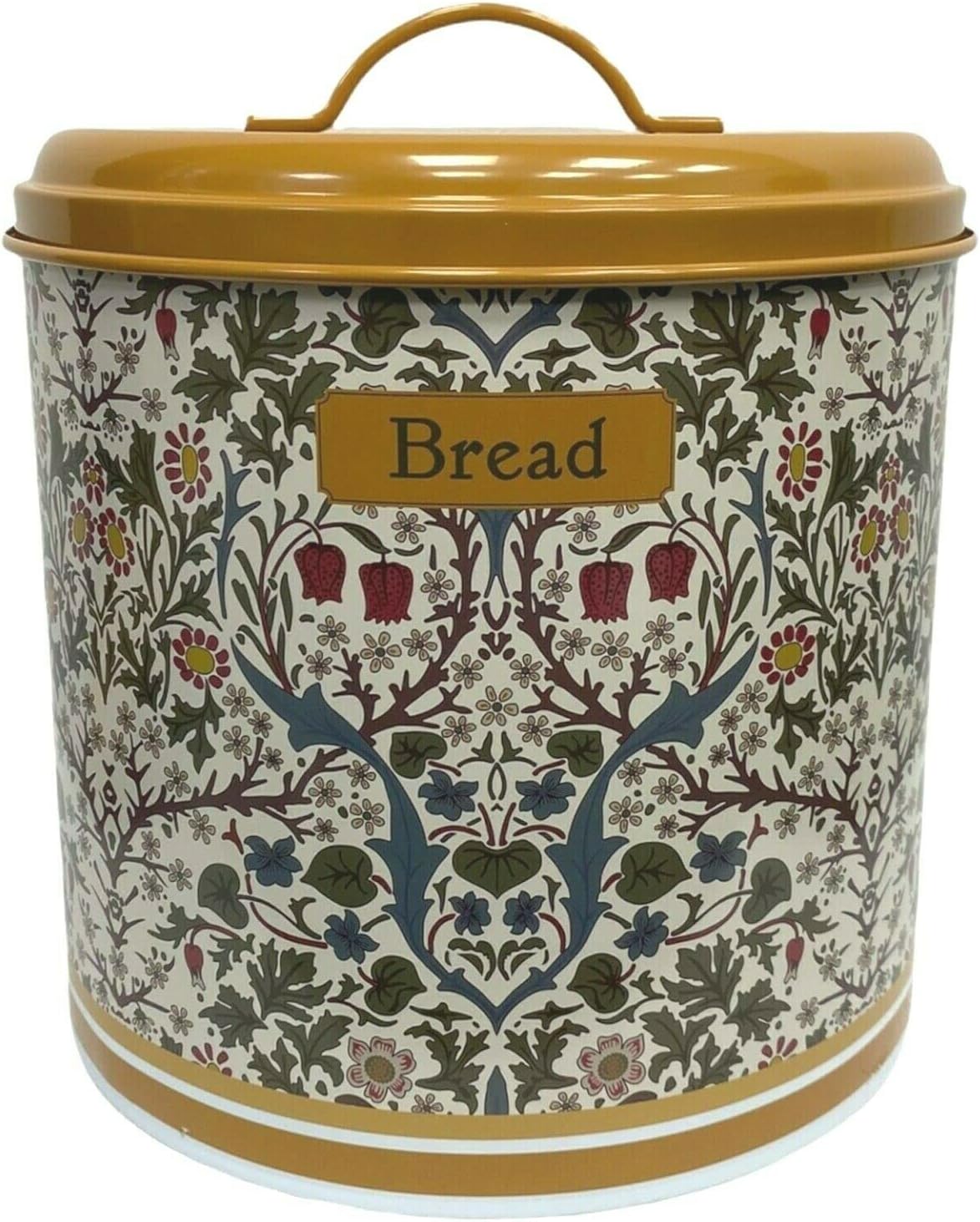 Cheerful Bargains Large Metal Bread Bin William Morris Blackthorn