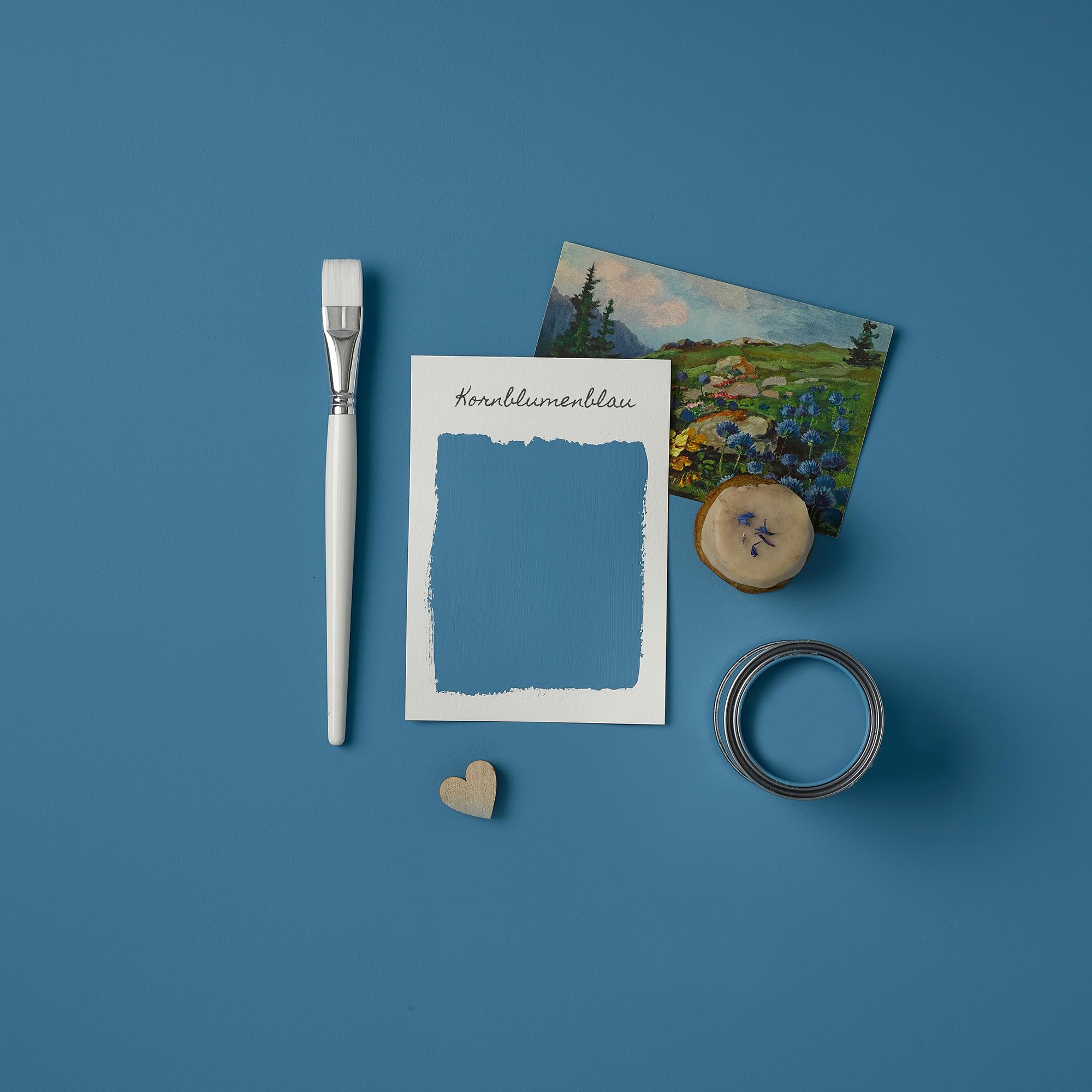 Rust-Oleum abwaschbare matte, geruchsarme blau Küchenwandfarbe - Kornblumenblau 2,5 Litres