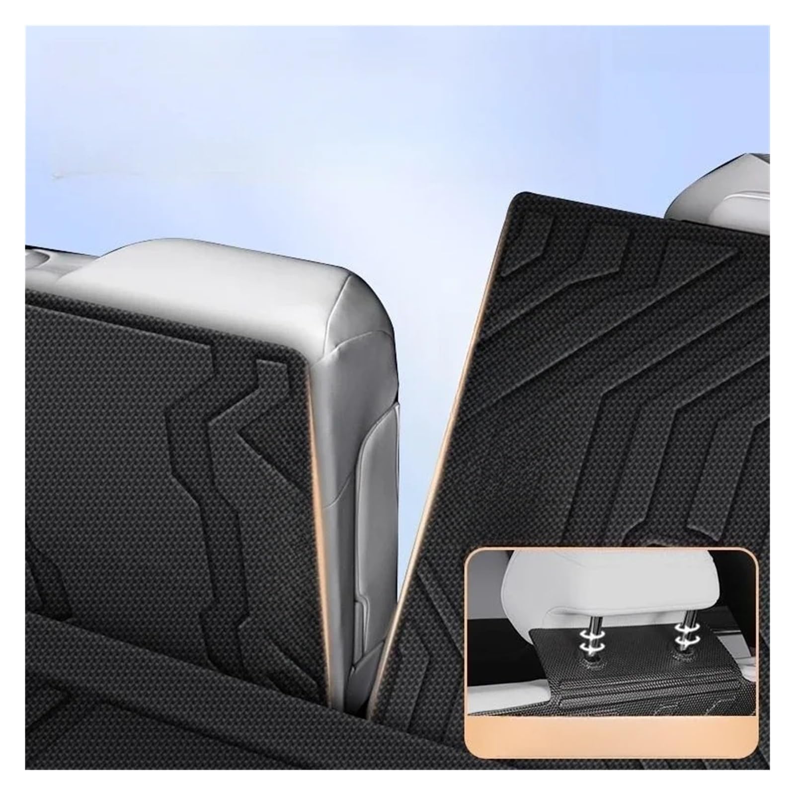 Für BYD Für Sealion 7 07 EV 2024 2025 Schutzpolster Die Rücksitzlehne Kofferraummatte Trittschutz Auto-Innenausstattung Kofferraummatte(Backrest Upper)