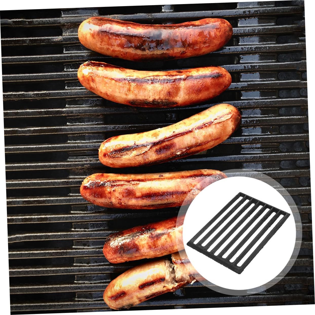 Iron Fire Grate for Barbecue Stove Grate for Indoor and Outdoor Use for Grilling Meat Fish Vegetables and More