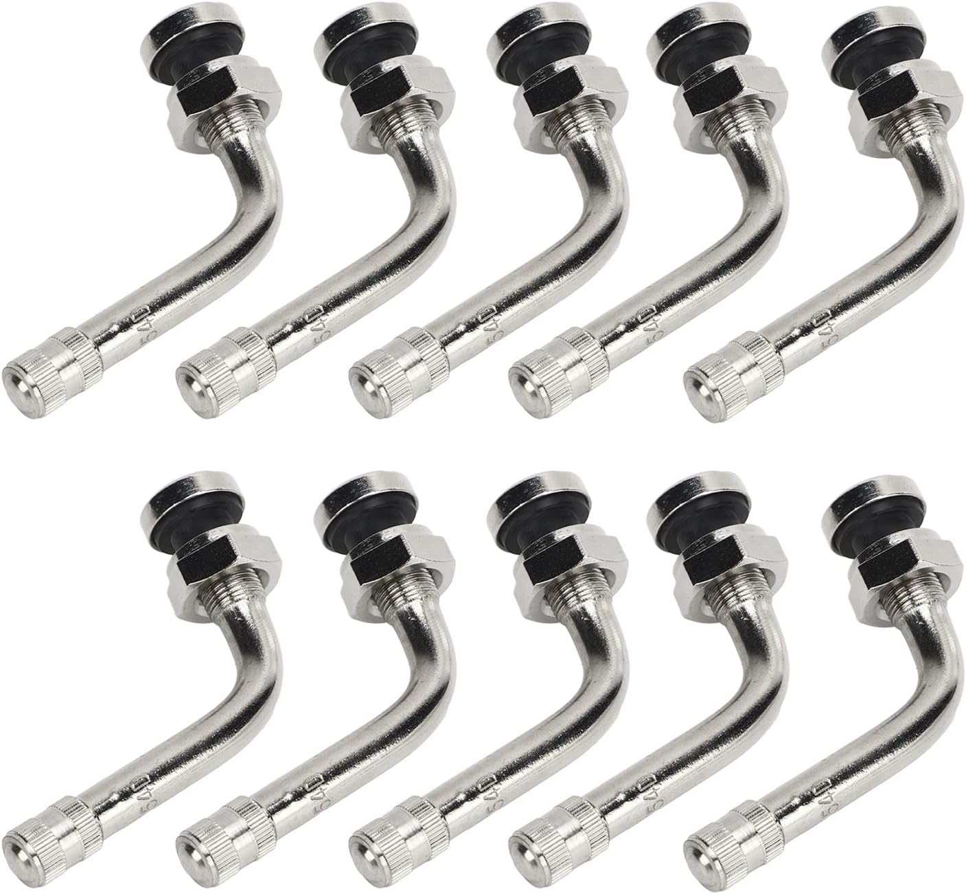 Metric Aluminum Wheel Truck Valve , 20pc Wide Compatibility TR554D High Strength Truck Valve Stemfor 9 . 7mm Valve Hole