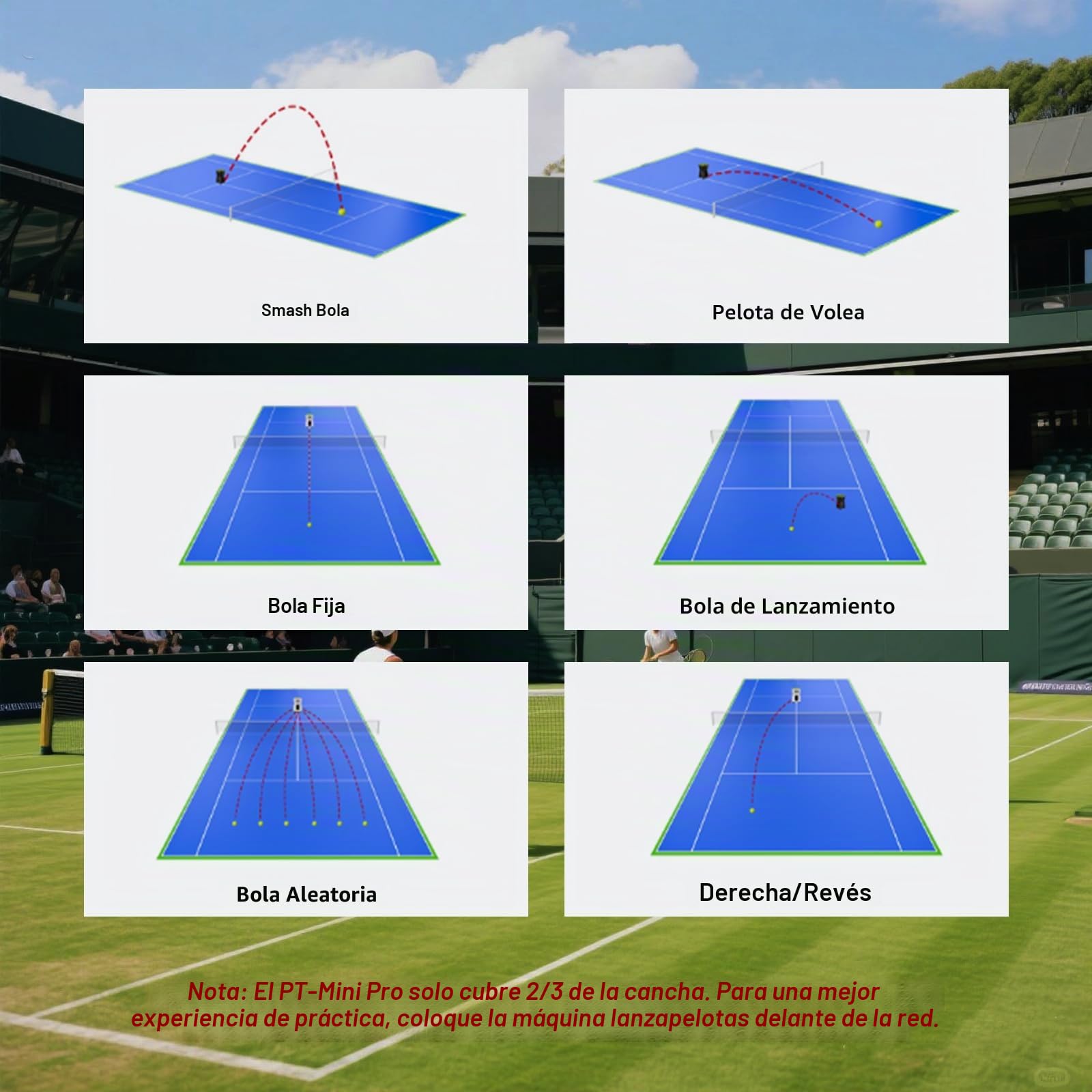 PUSUN PT-Mini Pro - Máquina de pelotas de tenis con control remoto Smart App Control, velocidad/rotación ajustable/frecuencia para principiantes, capacidad de 65+pelotas, duración de la batería 3-5