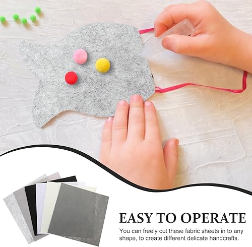 Miniatura 4 de EXCEART Felt Fabric Sheet Squares 18pcs Non-Woven Quilting Patchwork Sewing Cloth for DIY Craft School Projects Decoration 30x30cm