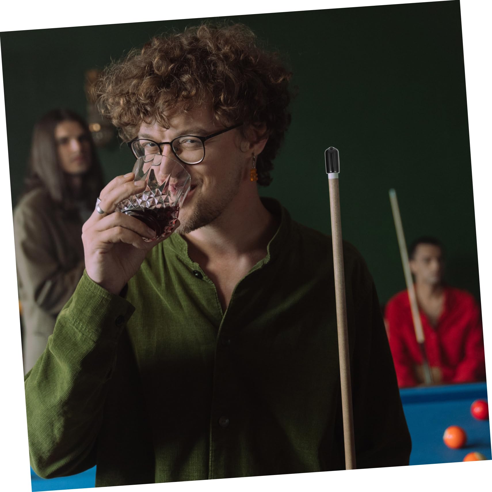 CORHAD Billiard Stick Case 10pcs Mini Covers Snooker Tip Protector Billiard Necessity