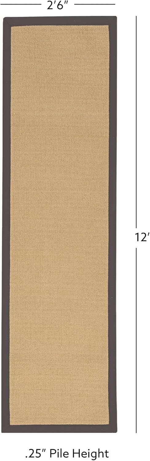 Linon Collection Athena Brown & Slate, 2.6 x 12, Gray