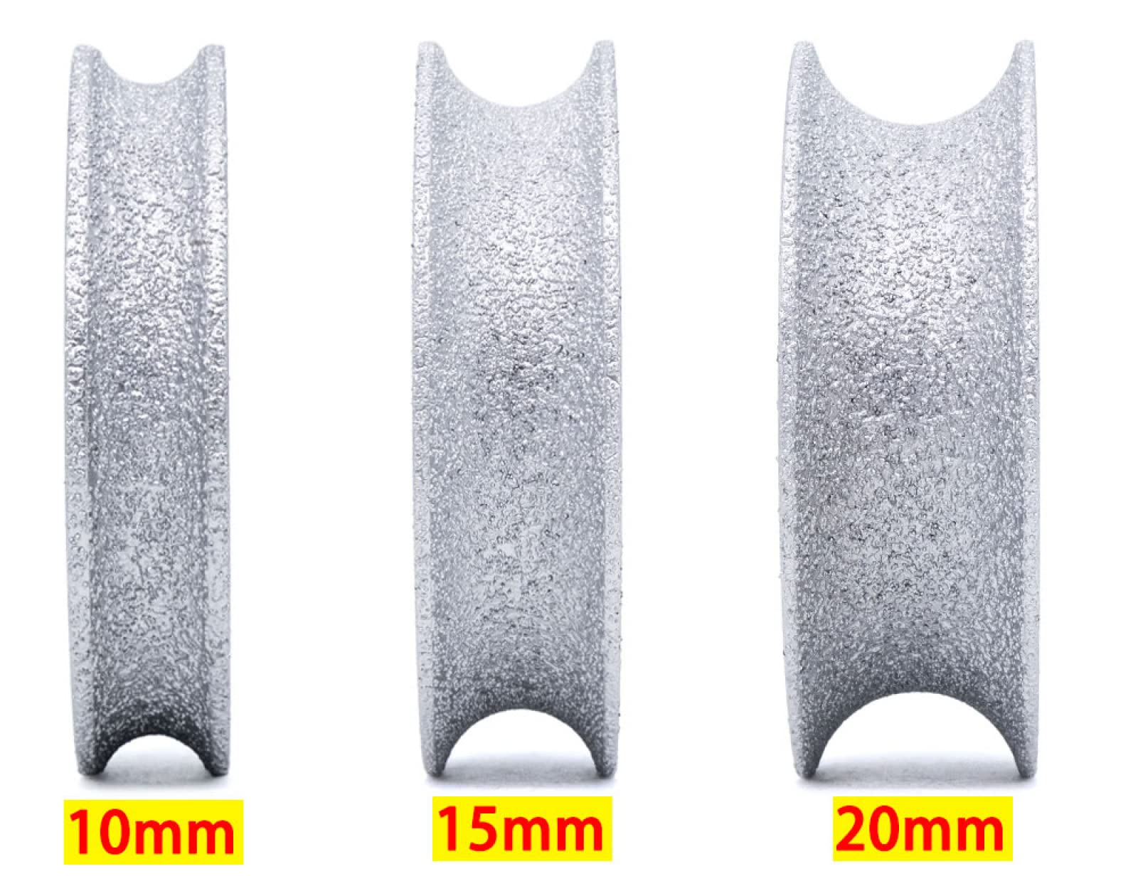 Rueda De Molienda De Diamante Soldada Al Vacío Rueda De Perfilado De Broca De Enrutador De Diamante Bullnose Completo Para Borde De Granito De Piedra Abrasivo,30 Mm
