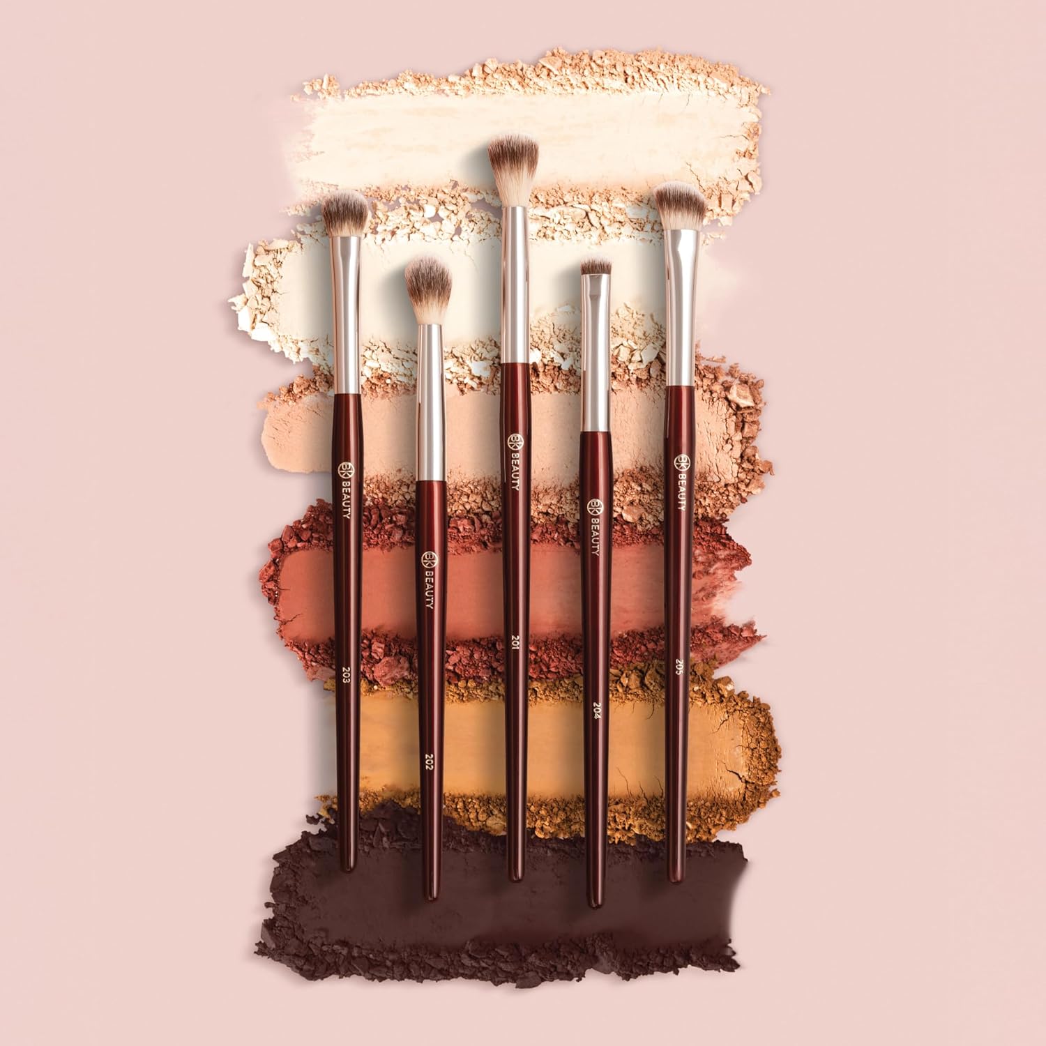 BK BEAUTY - Essentials Brush Set (5PC) - Professional Makeup Brushes for Blending, Smudging, & Defining | Premium Eyeshadow Set for Flawless Eye Looks - Image 7