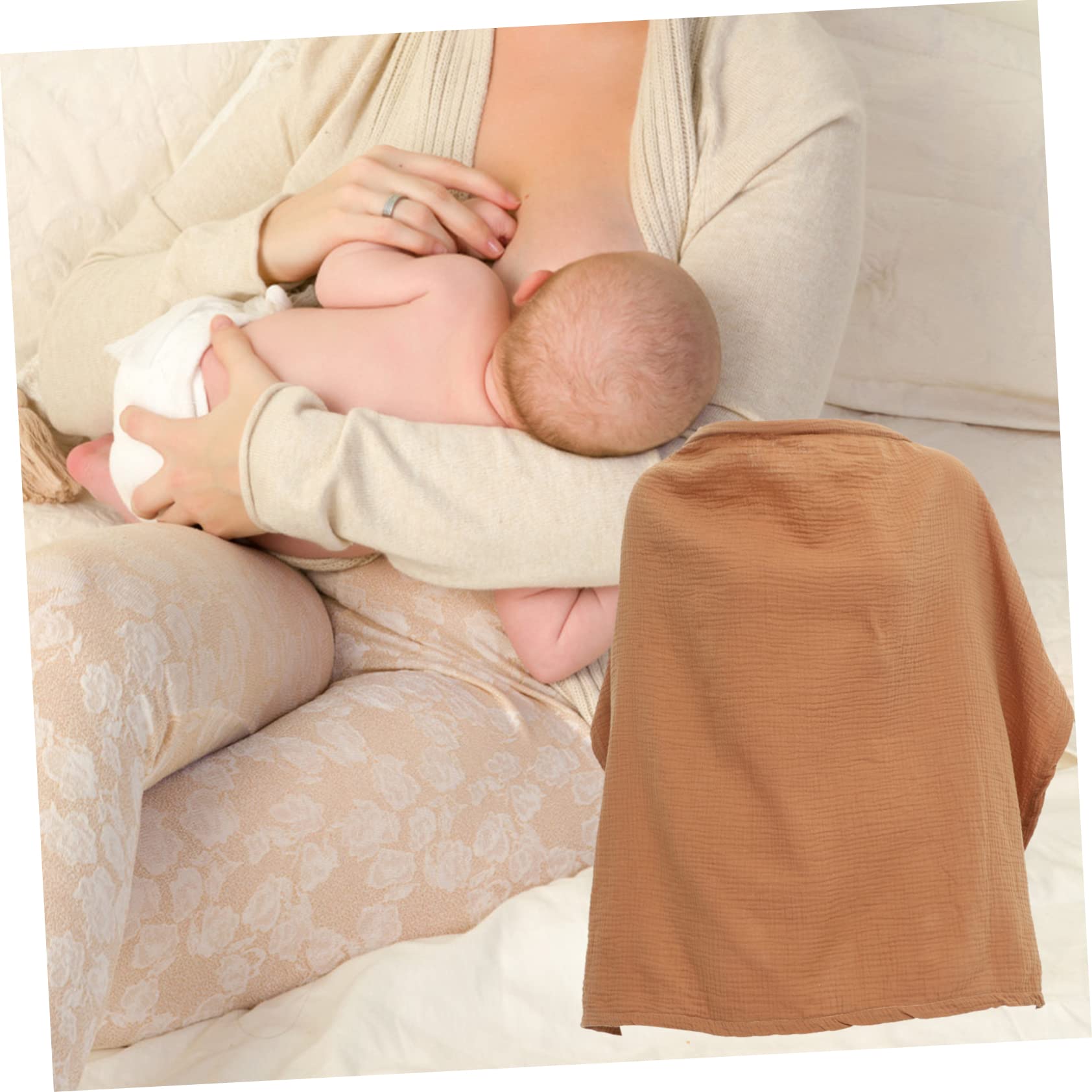 GARVALON 3stücke Cotton Stilltuch Für Mütter Atmungsaktive Stillabdeckung Für Unterwegs Baumwolle Praktische Schützend Und Komfortabel Für Reisen Und Ausflüge