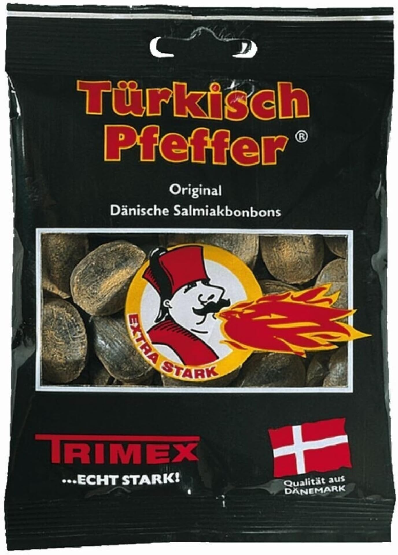 Turkish Pepper Salmiak Licorice Bag 3.53 Oz