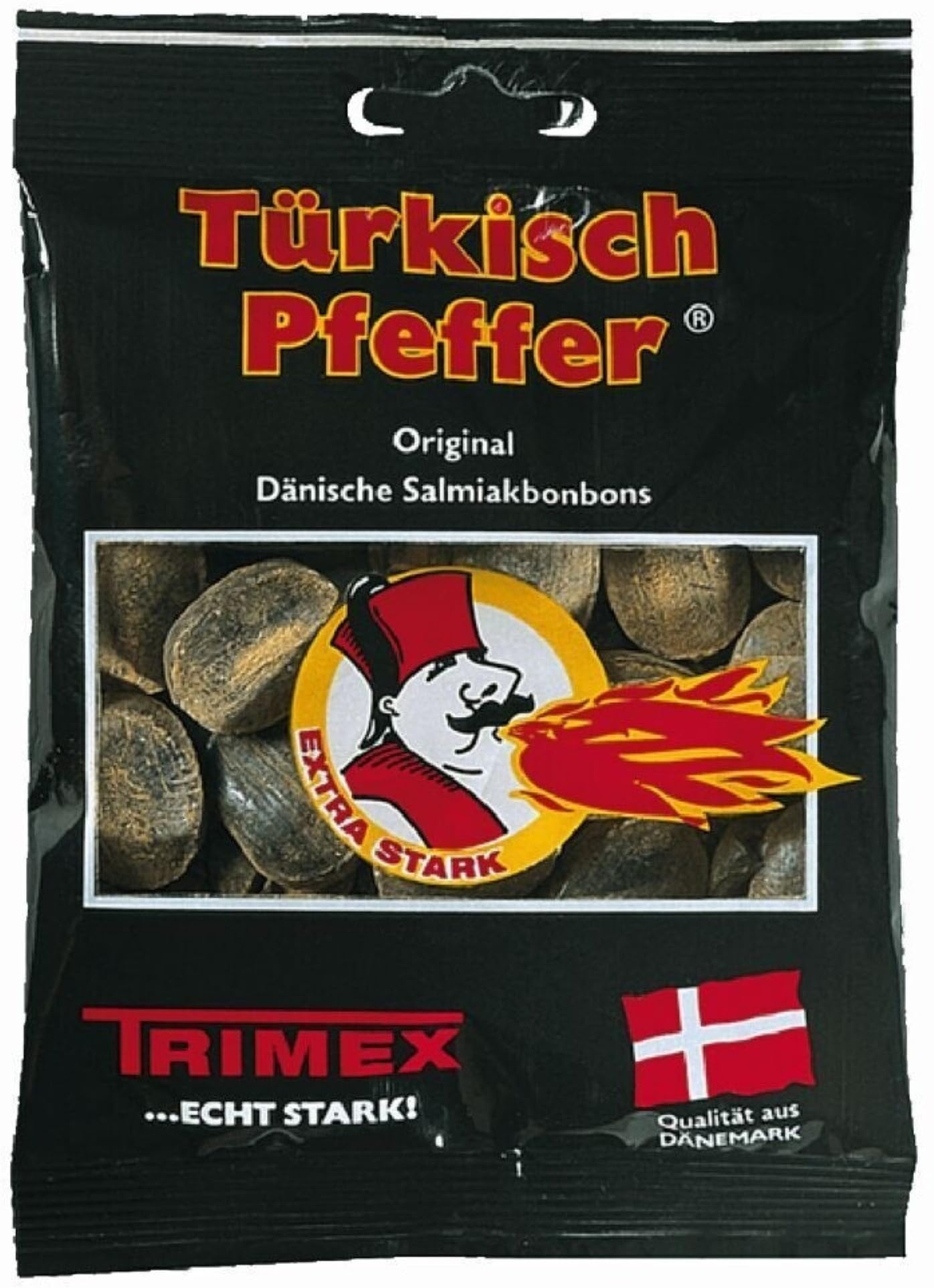 Turkish Pepper Salmiak Licorice Bag 3.53 Oz
