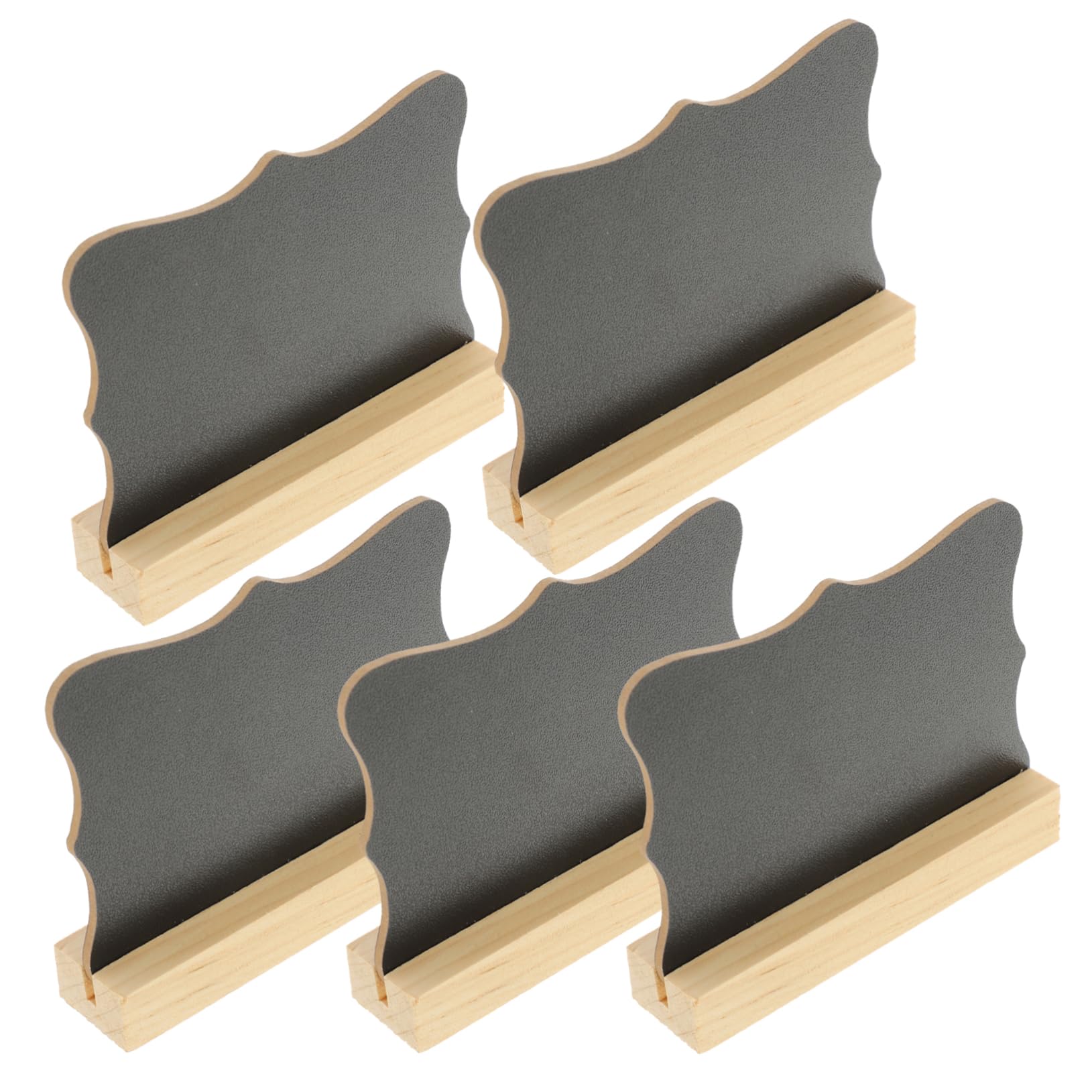 DOITOOL 5 Ensembles Mini Tableau Bois Double Face Ardoises Décoratives Pour Messages Et Étiquettes Alimentaires Accessoires De Fête Et Décoration De Table Pour Mariage Et 5 Pièces * 5