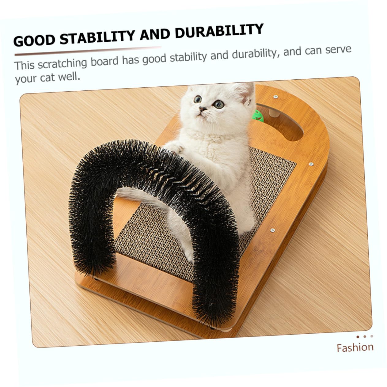 DOITOOL Griffoir pour Chats avec Tapis De Rechange Jouet Interactif Et Circuit à Balles pour Chatons Accessoires Pratiques pour Chat