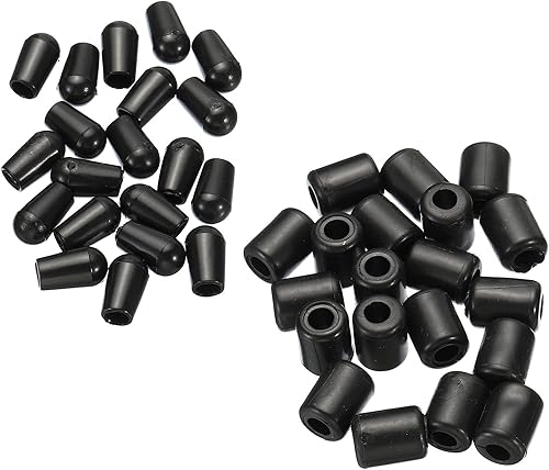 Miniatura 8 de PATIKIL Pies de estante para fregadero de cocina, 1 juego20 pies protectores de fregadero de plástico con 20 protectores de 0.197in de diámetro