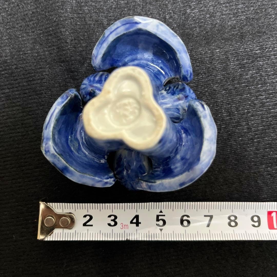 竹影堂 黄銅手打銀杏紋 蓋置 イチョウ ※海外発送の場合、木箱は付属