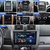Vista 2 de Estéreo de Coche Universal de 9 Pulgadas con Pantalla Táctil Android 13 Radio de Coche Doble Din Inalámbrico Carplay y Android Auto Navegación