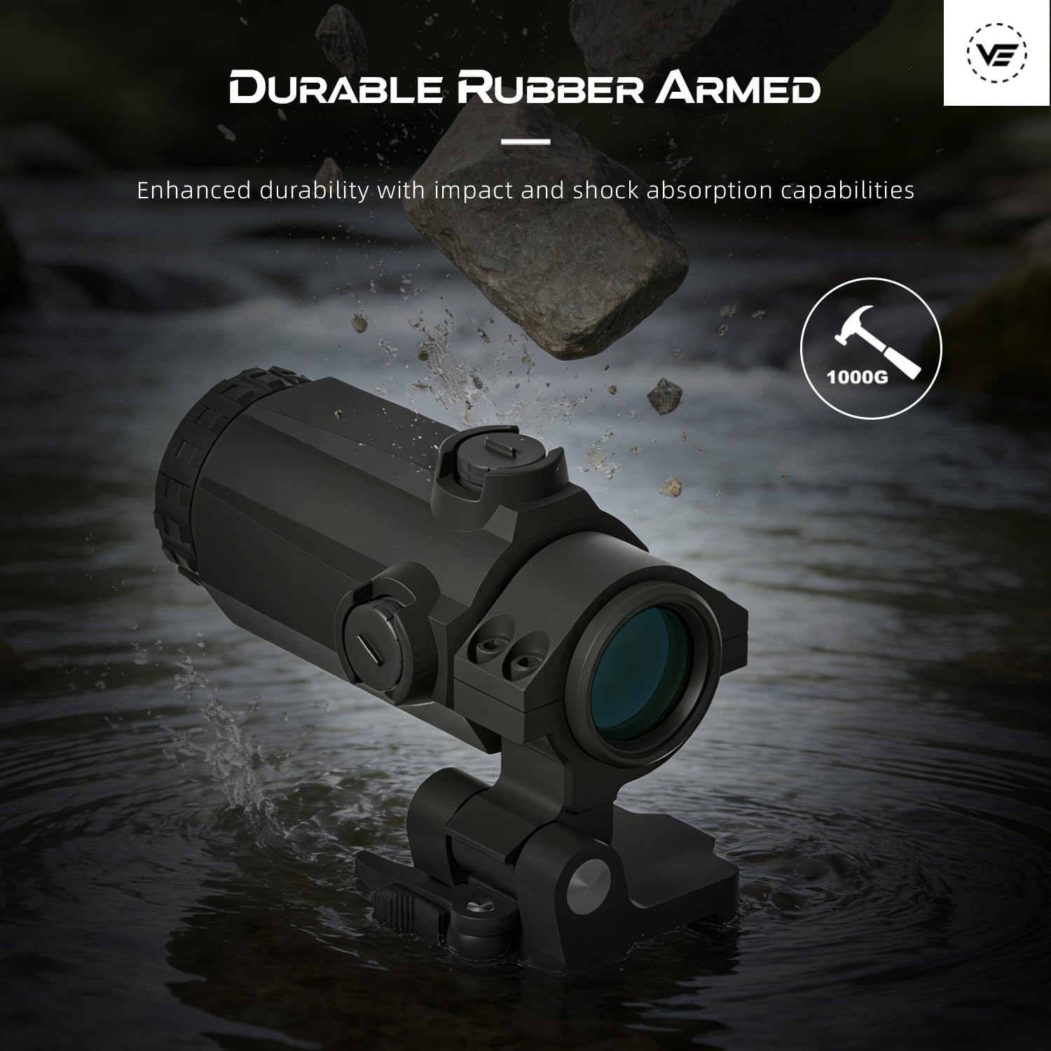 Vector Optics 1x22 Red Dot Scope with 3X Magnifier Combo, Compact Reflex Sight, Quick Detach, 3 MOA Dot Size w/Picatinny Mount