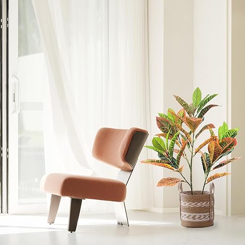 Miniatura 4 de Árbol artificial de 31 pulgadas de alto, árbol de imitación de tacto sintético para decoración de interiores y centros comerciales