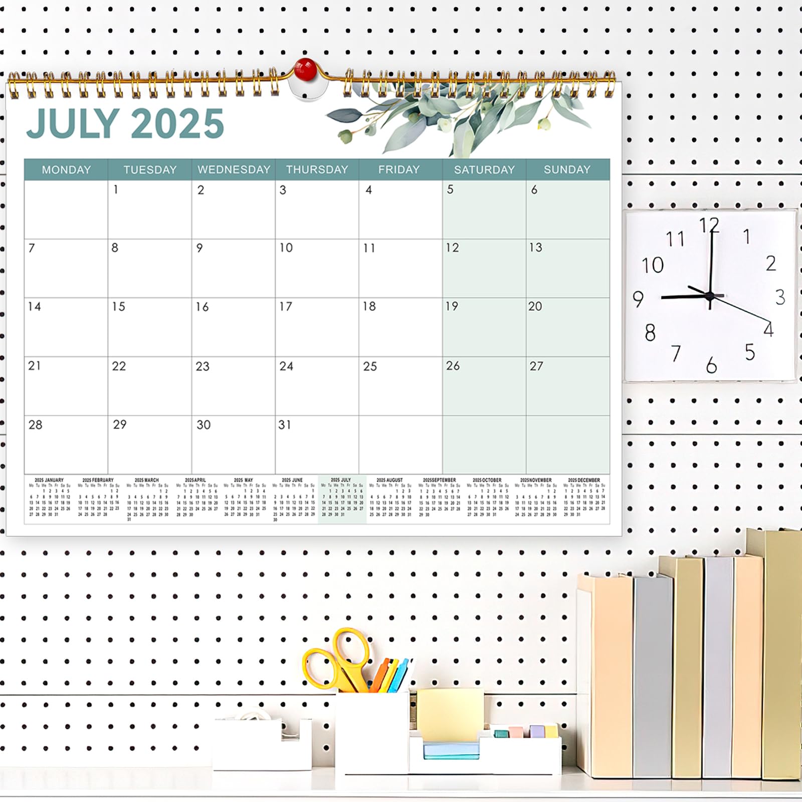 Calendario De Pared 2025-2026 - 18 Meses, Tamaño Grande A3+, Ideal Para Familia Y Oficina