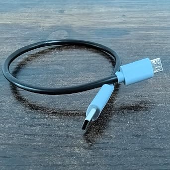 Coverzone Type-C to Mikro USB Kablosu, USB Tip C - Mikro B OTG Kablosu Erkek - Erkek Şarj Veri İletimi, 25 Santimetre Kablo (ZR796-25cm Kablo)