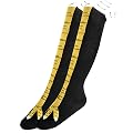 Nackiy Men Knee Length Polyester 25.6in Chicken Leg Socks - Knee-High Turkey Thigh Stocking - Funny Moisturizing Gifts, 