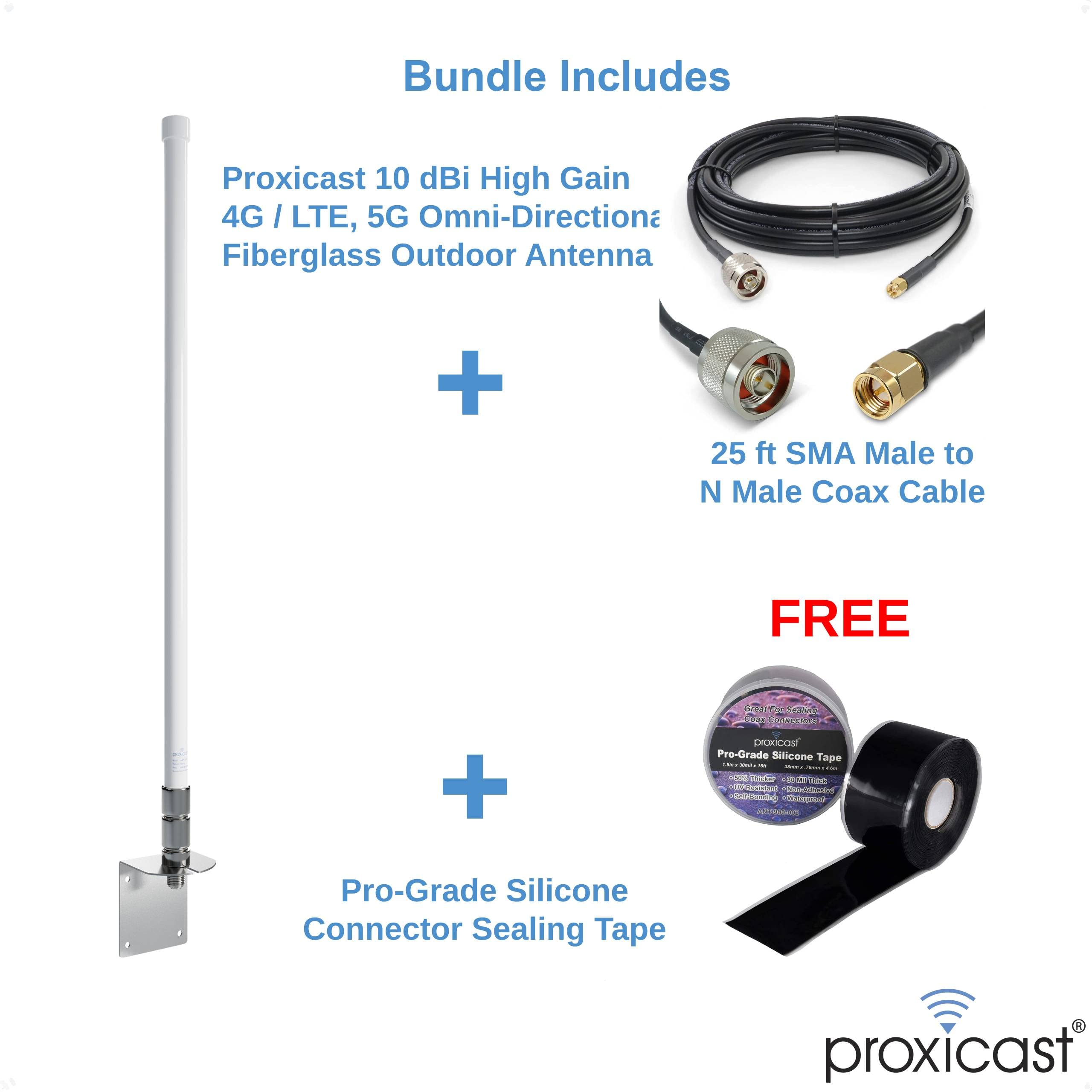 Amazon.com: Proxicast 10 dBi 4G, 5G Omni Antenna + 25 ft SMA/N
