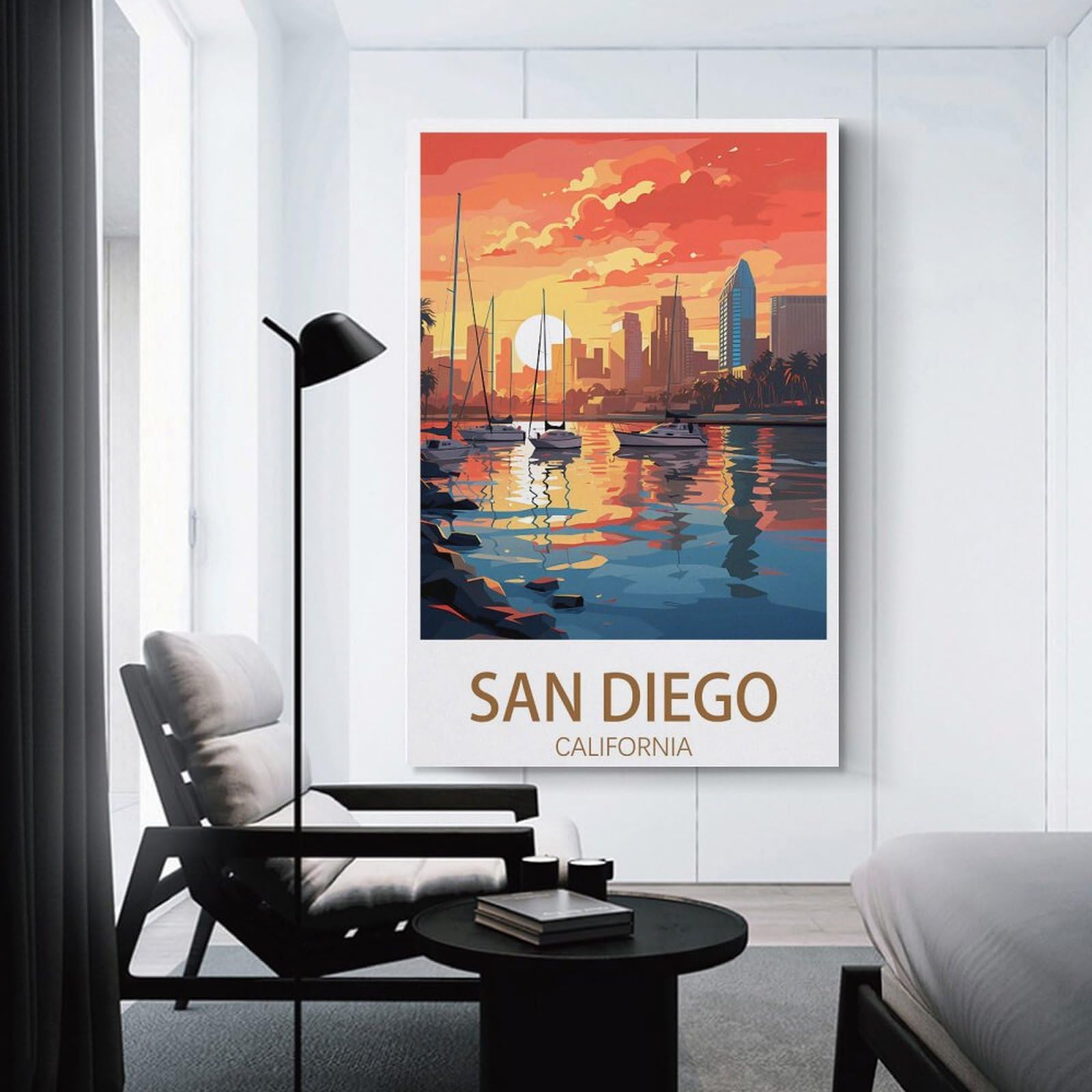 Amazon.com: CXHNOGX San Diego California Vintage Travel Posters
