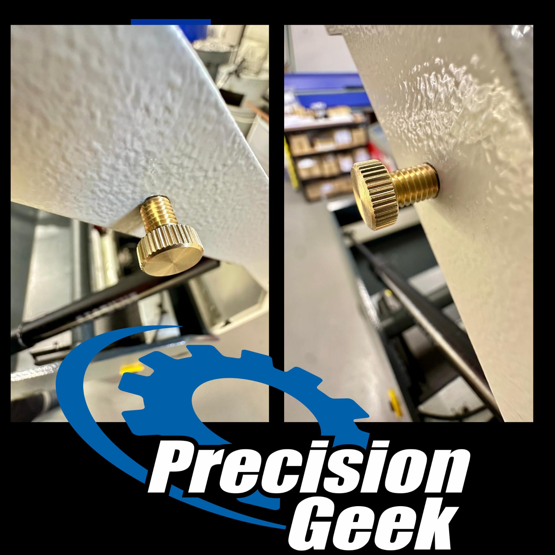 PrecisionGeek Viti zigrinate M3 x 10mm Ottone - 10 pz