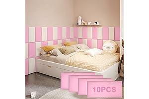 Peel and Stick Pink Upholstered Wall Panel and Headboard, 3D Anti-Collision Wall Padding for Playroom