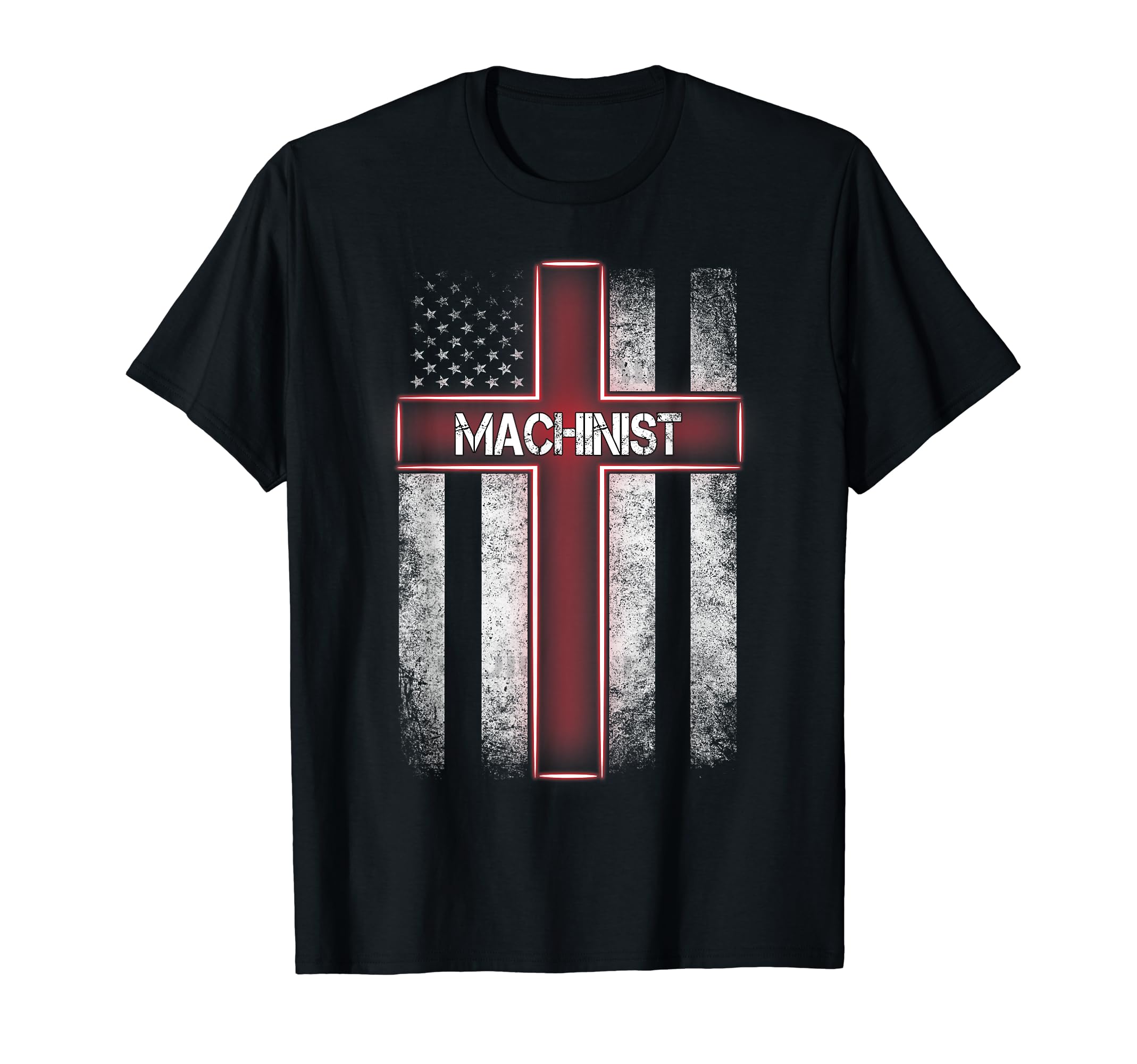 TatsuJP T ShirtMachinist American Flag Christmas Xmas For Machinist T-Shirt