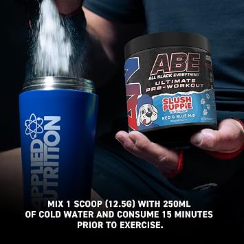 Applied Nutrition ABE Pre Workout Powder Slush Puppie 375g | High-Energy Pre-Workout with Citrulline, Creatine & Beta-Alanine for Physical Performance - (30 Servings)