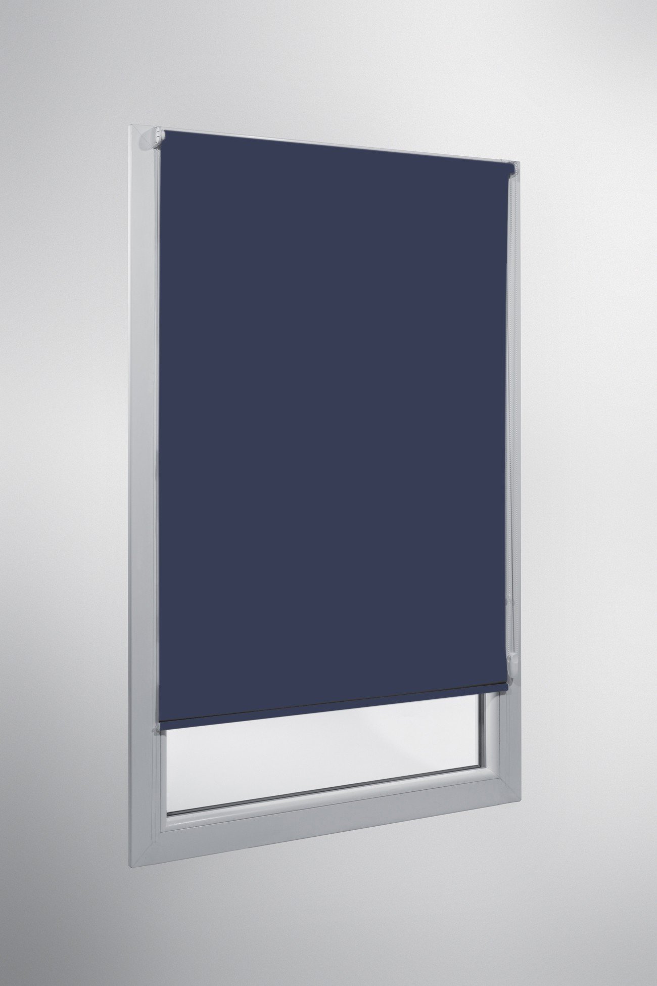 Sun World Verdunkelungsrollo nach Maß, Rollo nach Maß, Maßanfertigung Innenrollo, Balkontür, Rollos nach Maß, Blickdicht, für Fenster & Türen, Klemmfix ohne Bohren (220cm Höhe x 90cm Breite/Weiß)