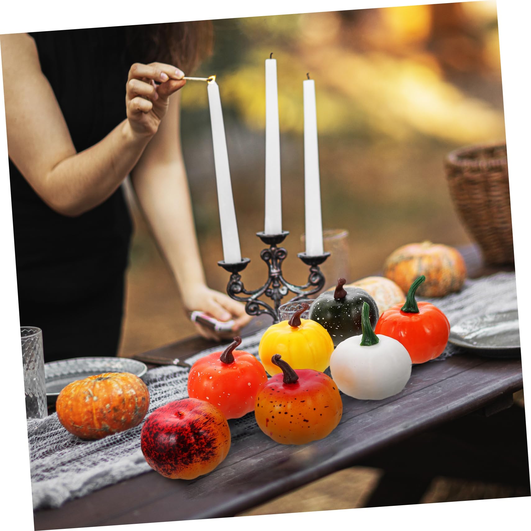 Zerodeko 4 Set Zucca Artificiale Modelli Di Zucca Di Halloween Falso Zucche Di Schiuma Artificiale Forniture Per La Fotografia Di Halloween Mini Zucche Finte Schiuma 12 Pezzi * 4
